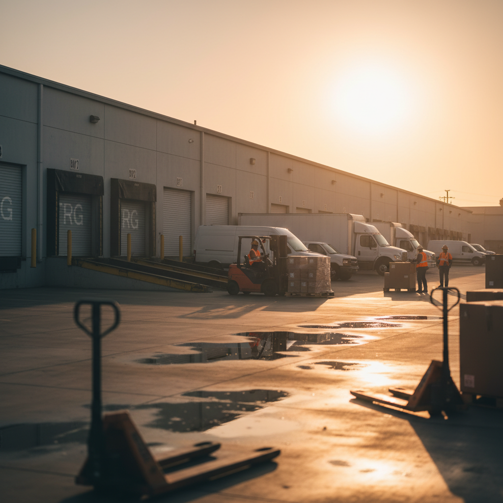 Concept loading dock scene (illustration)